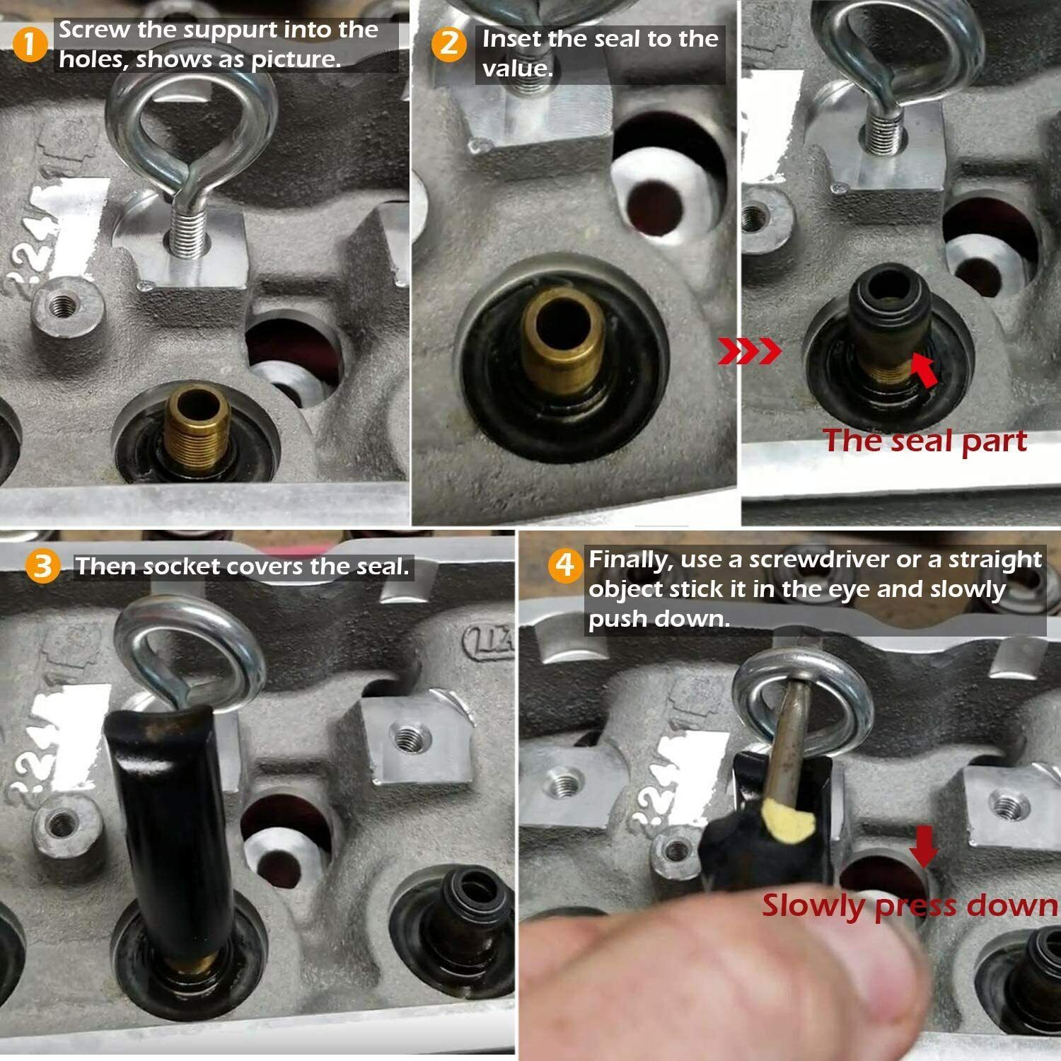 Engine LS Valve Seal Installation Tool Parts Kit 4.8 5.3 5.7 6.0 6.2 Springs