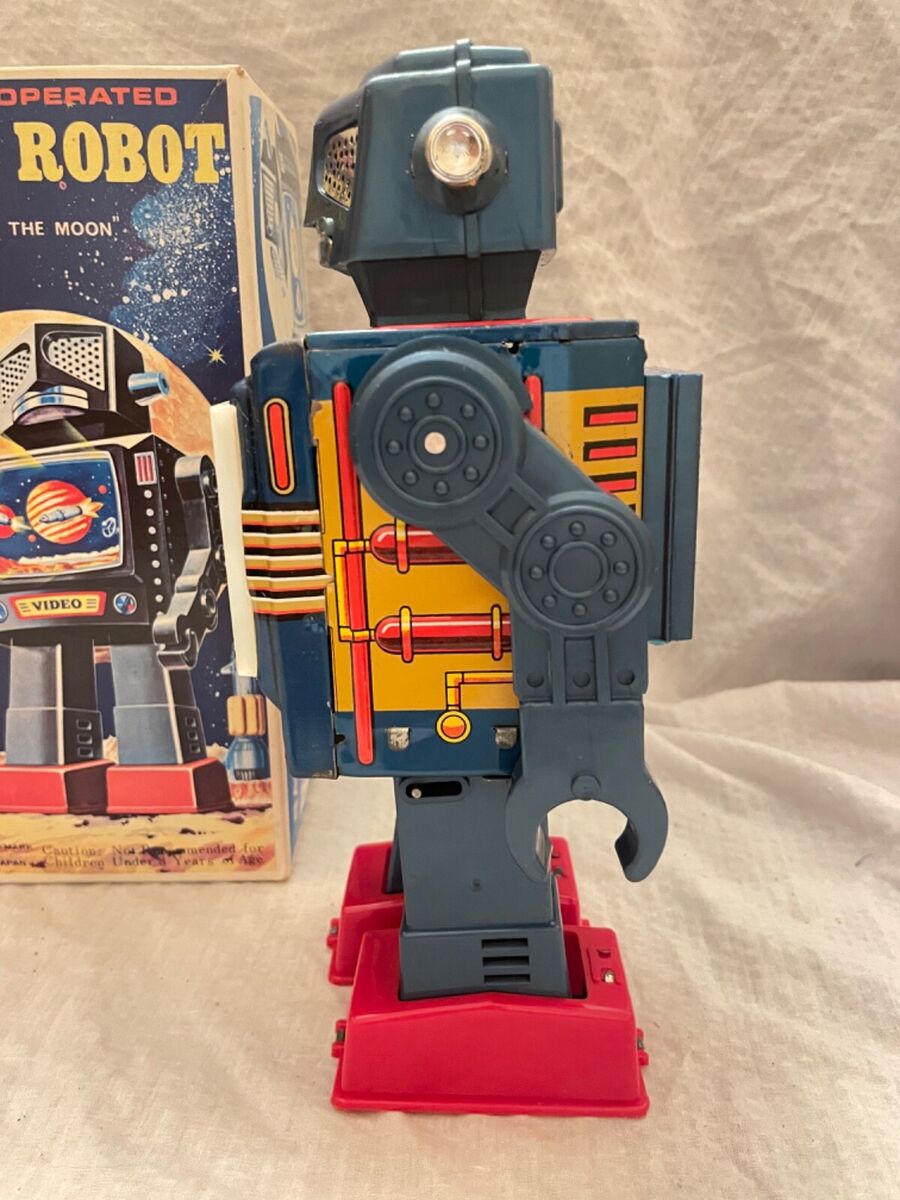 Vintage 1960s Horikawa Video Tin Robot Battery Operated Mint Vintage 1960s Horikawa Video Tin Robot Battery Operated Mint