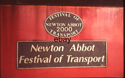 35 mm Eisenbahn-Dia - Newton Abbot Festival of Transport Typenschild