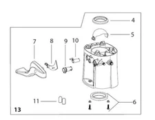 Thetford 42137 Aqua Magic Style II RV Toilet Base - White