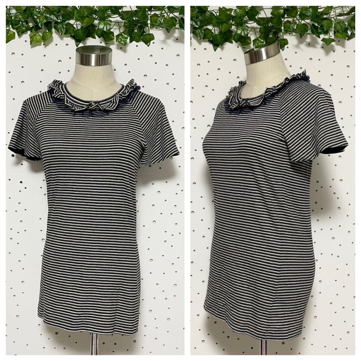 Authentic Chanel COCO decorative button frilled S… - image 3