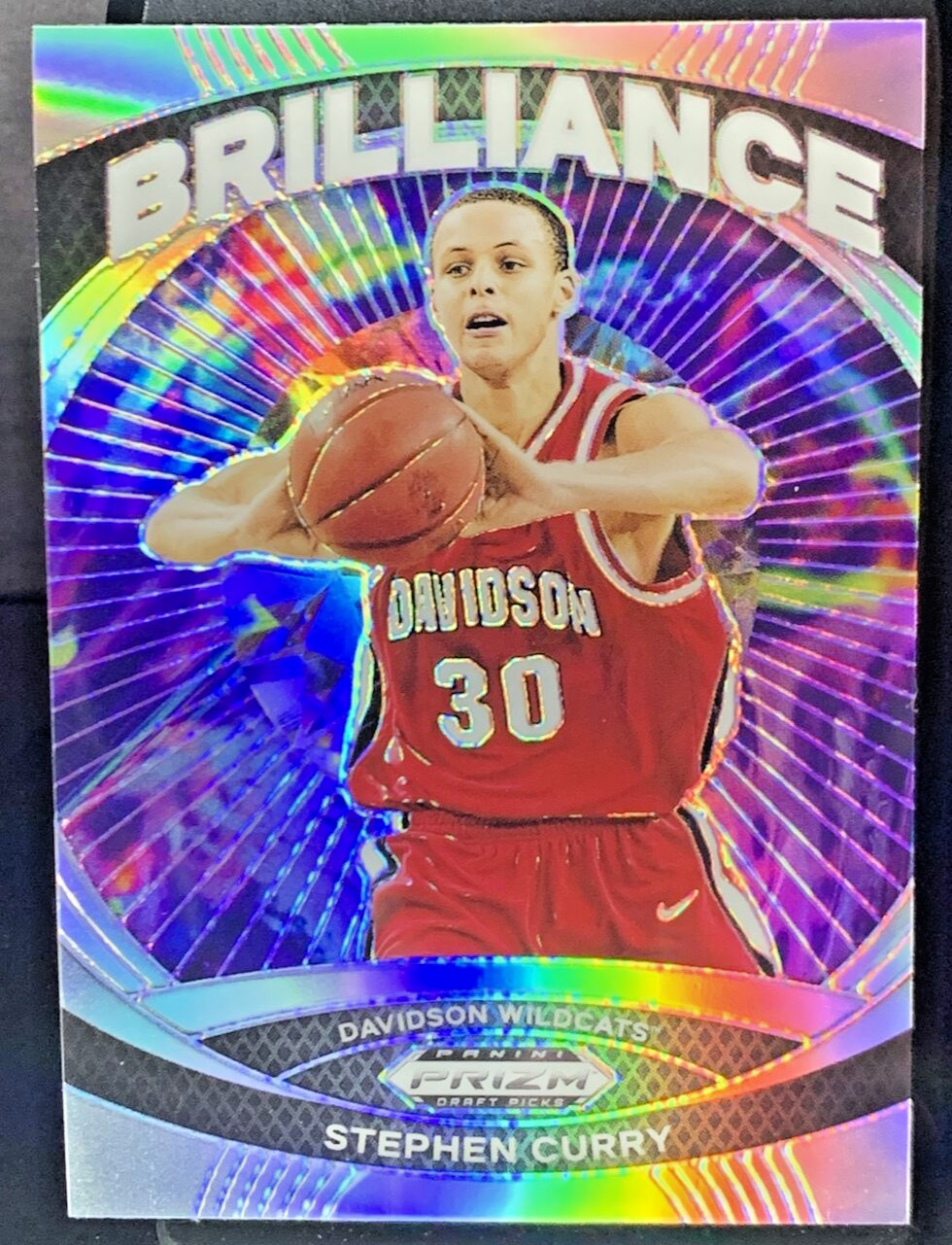 2024 Panini Prizm Draft Picks-Stephen Curry-Brilliance-Silver Prizm #10