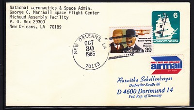 Space Shuttle STS-61A Tracking Marshall Space Flight Center, New Orlean 30.10.85