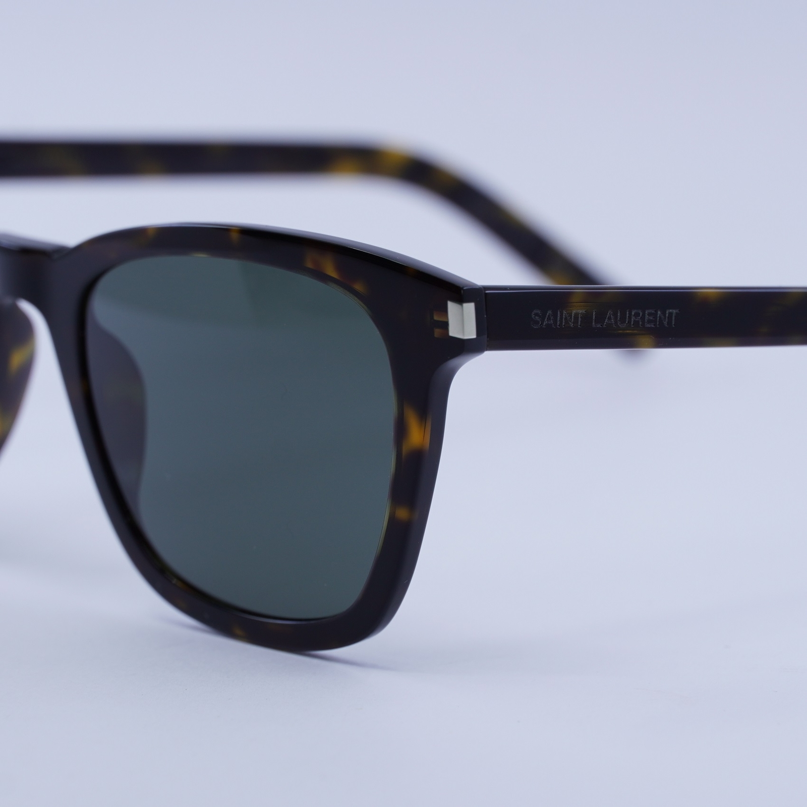 Occhiali da sole Saint Laurent SL716 SLIM 002 avana scuro grigio 50 20 145 nuovi autentici