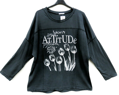 NEW Italy Moda tunic tunic shirt XL 48 50 lagenlook