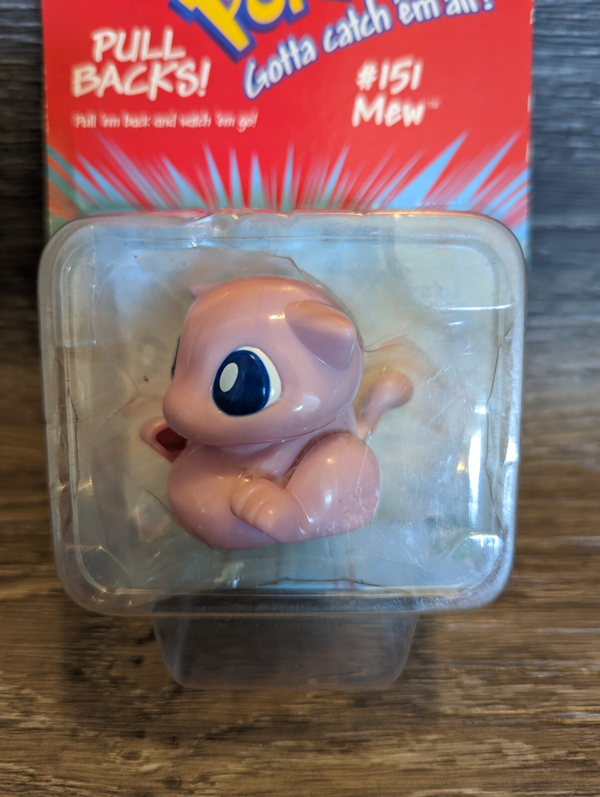 Vintage 1998 Pokemon #151 Mew Pull Back Action Figure Toy Sealed New