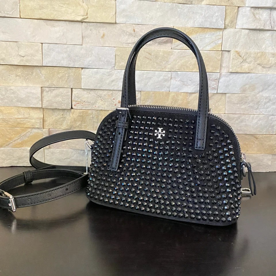 BOLSO DOMO TORY BURCH EMERSON NUEVO CON ETIQUETAS EN NEGRO 153317 Foto 2 de 4