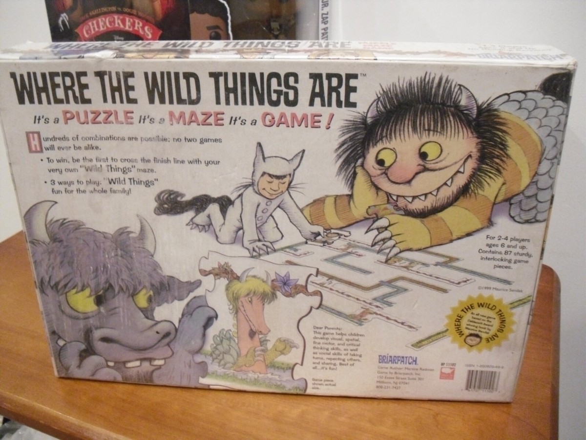 Where The Wild Things Are Puzzle Maze Board Game Briarpatch 1999