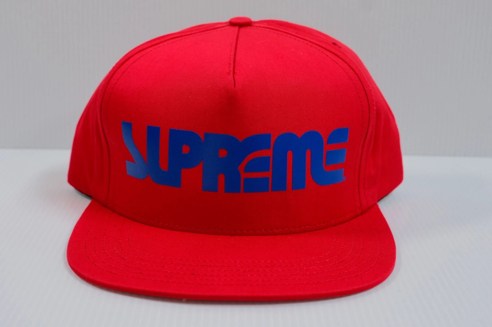 SUPREME SS15 SURF STYLE 5 PANNEAUX CAPUCHON ROUGE FLAMBANT NEUF AVEC ÉTIQUETTES BOÎTE LOGO S LOGO SCOTT