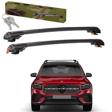 Roof Racks Cross Cargo Bars For MERCEDES GLS 2017-2019 Black Aluminum Lockable