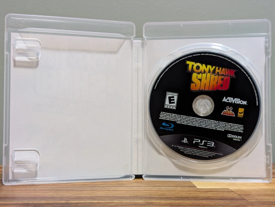 Tony Hawk: Shred (Sony PlayStation 3, 2010) PS3 No Manual - Tested - Image 3 of 4