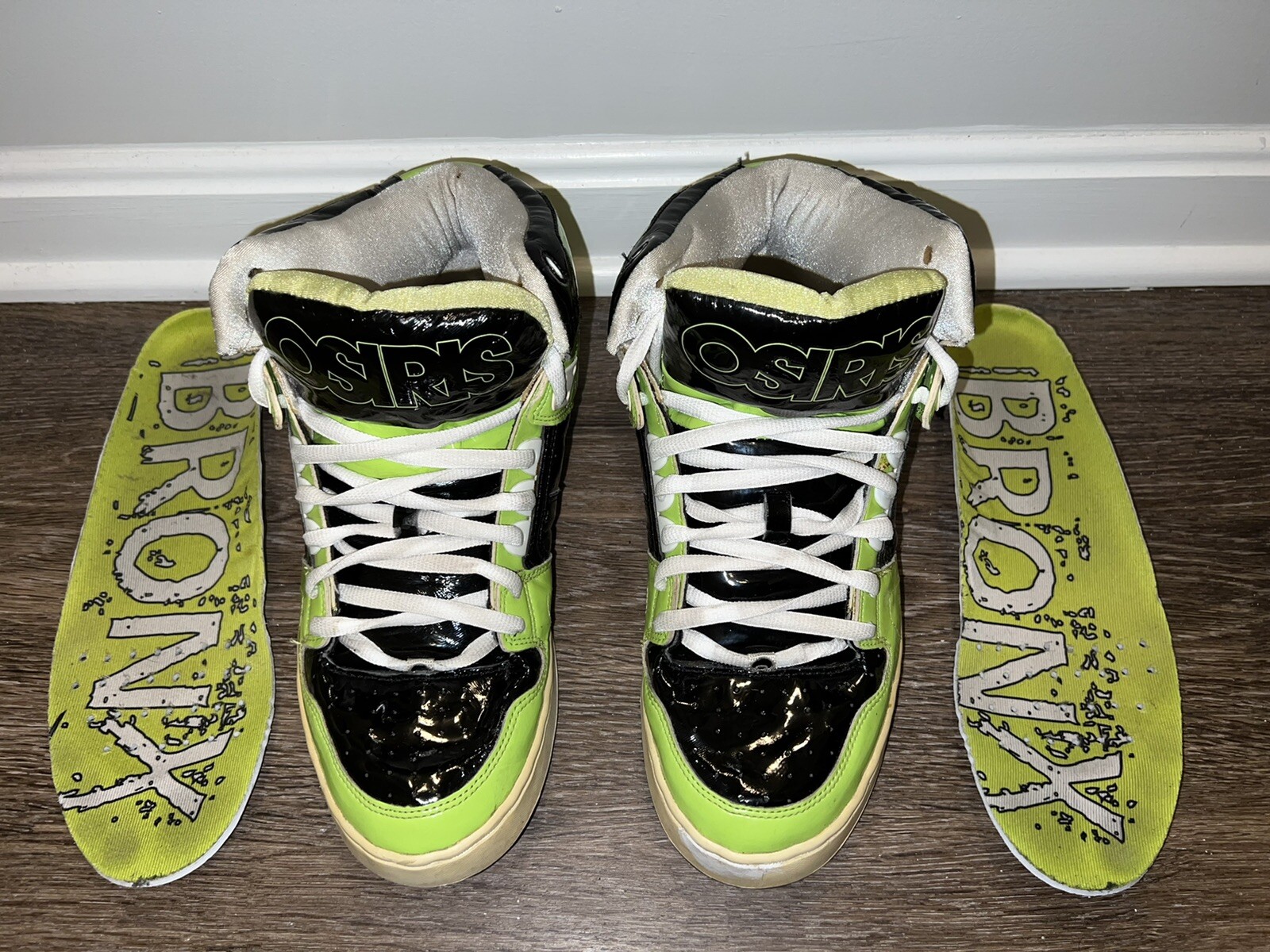 RARE OSIRIS BRONX OG GREEN BLACK SHINY 