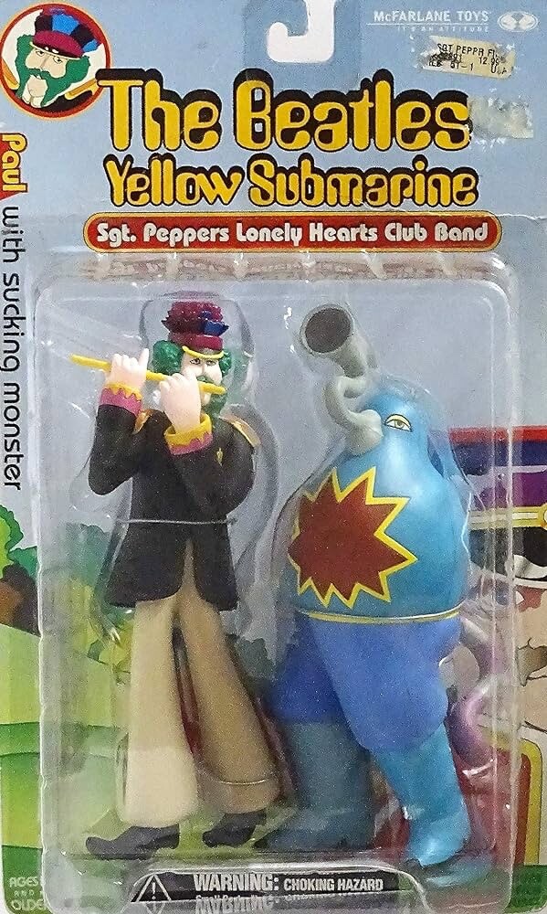 BEATLES Yellow Submarine COMPLETE SET OF 8 ACTION FIGURES 1999