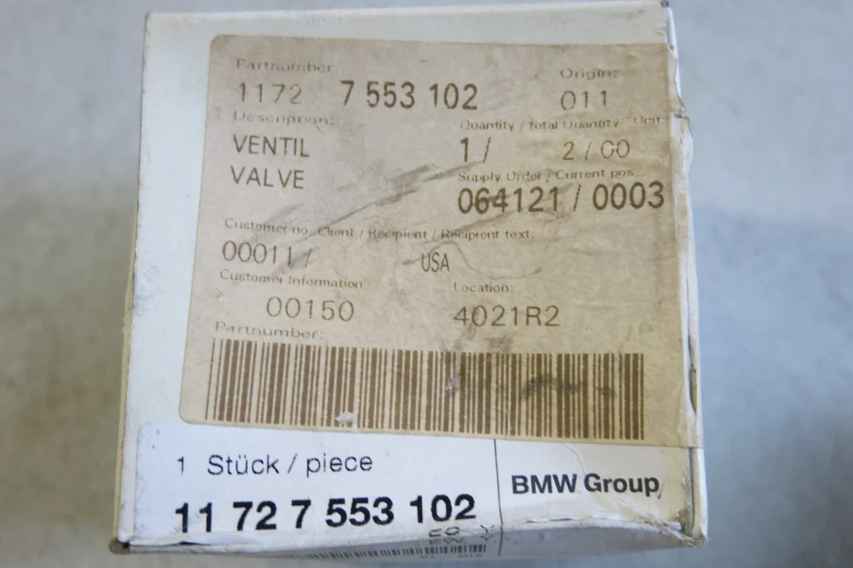 Control Valve for BMW 760Li (2003-2008) #11727553102 - Изображение 3 из 3