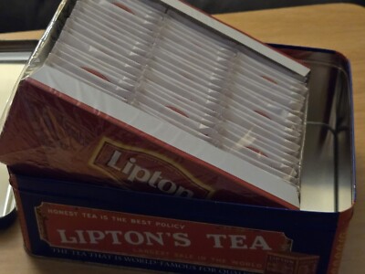 Vintage Blue Lipton's Tea Tin - Lipton Nostalgic Tin Collection