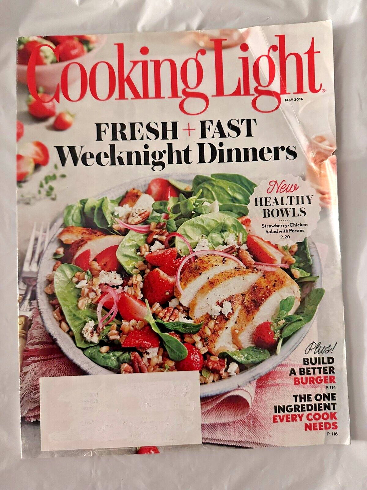 Cooking Light Magazine May 2016 Fresh + Fast Weeknight Dinners Healthy Bowls