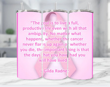 Breast Cancer Awareness Sublimation Stainless Steel Tumbler Straw - 20 Oz 45