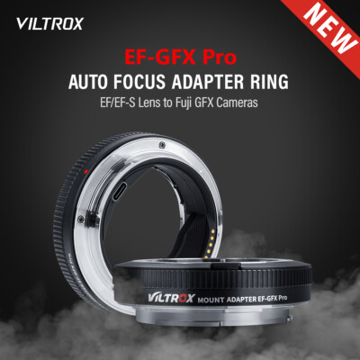 Viltrox EF-GFX Pro Lens Adapter Canon EF Lens to Fujifilm Fuji GFX 100S 50S 50R
