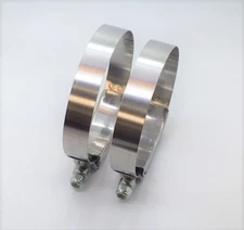 Race Part Solutions Stainless 2.50" T-Bolt Clamp set (2 clamps) 2.75"-3.06"