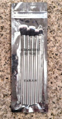FARAH 5 pc Be Beautiful Be You Silver Brush Set  5 Brushes  F.A.R.A.H