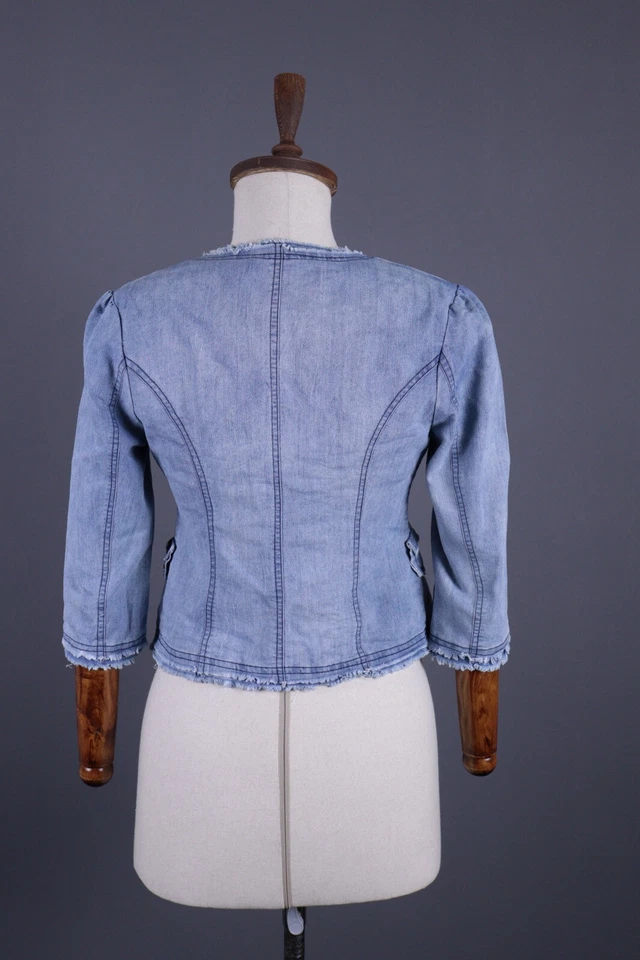 Chaqueta MARNI Azul Denim Recortada Ligera Capa Talla 36 Pequeña Foto 3 de 4