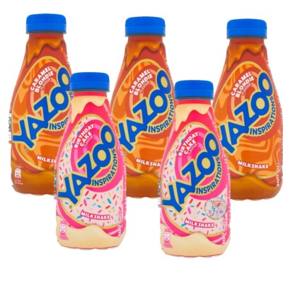 YAZOO Caramel Blondie,Birthday Cake Flavour Milkshake 300ml Perfect Summer Drink | eBay UK