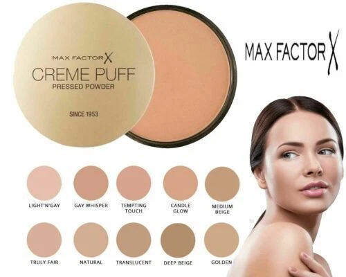 Max Factor Creme Puff Pressed face Powder Compact foundation 14g all shades - Image 2 of 4