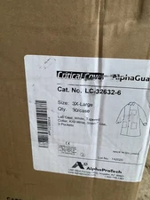 Alpha Pro Tech LC-32632-6 Critical Cover AlphaGuard Lab Coat with 3 Pockets 30ct