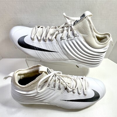 NIKE Lunar FlyWire Mike Trout 2 Vapor White Baseball Cleats 807127-100 Men Sz 14