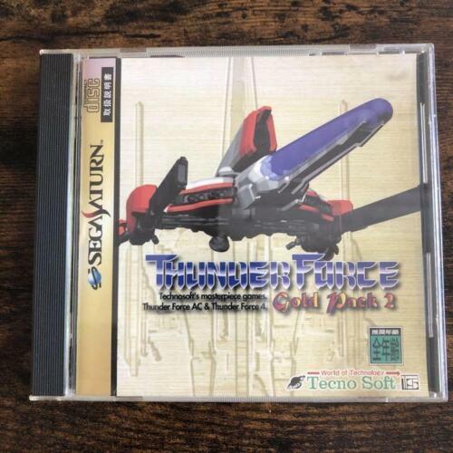 THUNDER FORCE GOLD PACK 2 SEGA SATURN SS Shooter Game Japan Import Tecno Soft - Picture 1 of 6