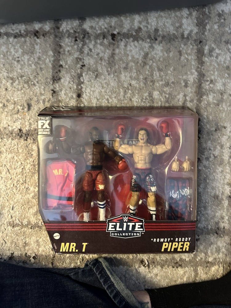 Mattel WWE Elite Collection Mr. T vs Rowdy Roddy Piper Figure Set