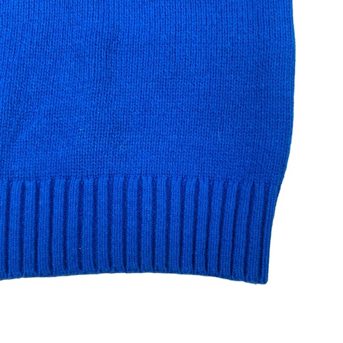 LANDS' END Boys Knit Royal Blue & Navy Pullover Long Sleeve Sweater Large 14-16 - Picture 5 of 10