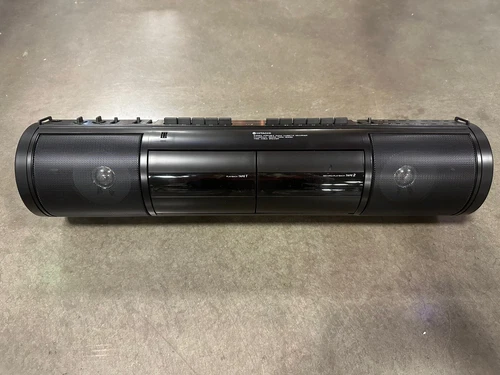 VINTAGE Hitachi TRK-CW3H Cylindrical Dual AM/FM Cassette Boombox *NEW OLD STOCK