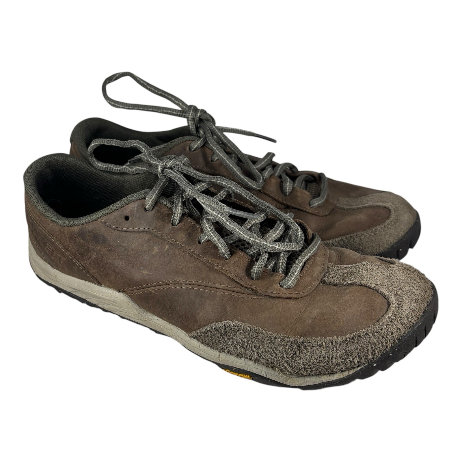 Merrell Trail Glove 5 scarpe da corsa uomo taglia 8 sneakers marroni J066203 Vibram