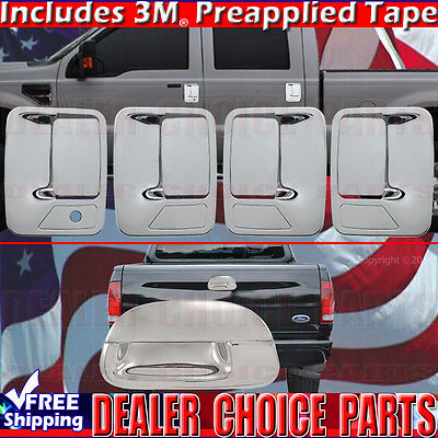 1999-2007 FORD F250-F550 SUPERDUTY Chrome Door Handle COVERS W/2KH+Tailgate W/K
