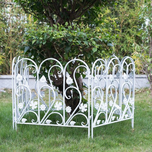10FT Garden Fence Flower Bed Border Anti Rust Iron Fence Edging for Outdoor Lawn - 第 43/51 張圖片