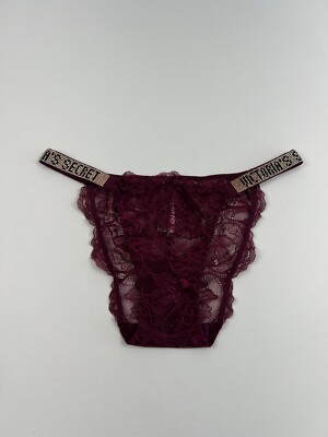 Victoria's Secret Very Sexy With Rhinestone Bikini Black  Size S NWT
