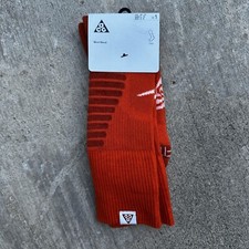 Nike ACG New Orange Mens M Size 6-8 Wool Blend Hiking/ Trail Socks
