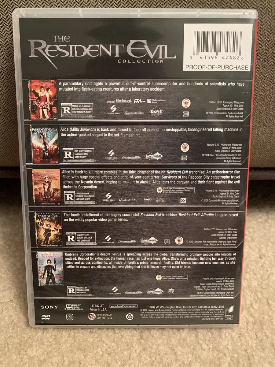 Resident Evil - The Final Chapter (DVD, 2016) for sale online