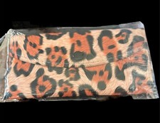 Faux Snake Skin or Cheetah Wallet with card slots, choose your selection