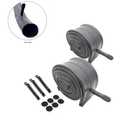 2PCS Bike Inner Tube 24x1.95-2.125 Bicycle Rubber Tire Interior W/ Tire Levers