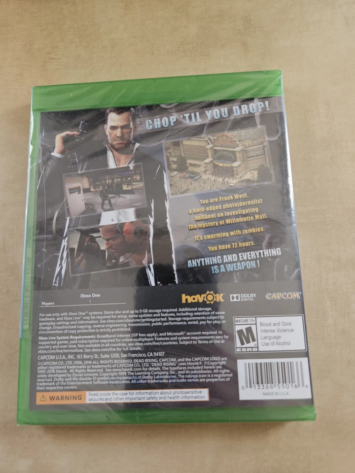Dead Rising (Microsoft Xbox One, 2016) FACTORY SEALED OOP RARE - Image 3 of 3