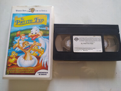 El Patito Feo Martin Gates Warner Bros Animacion - VHS Cinta Español Am