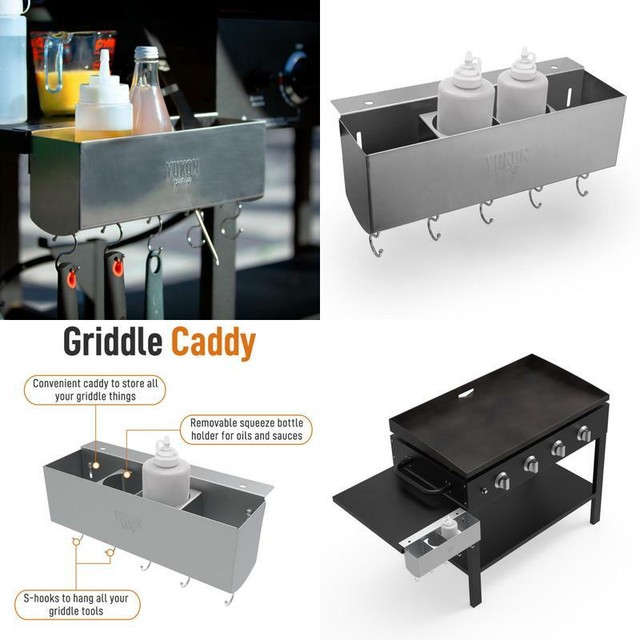 Yukon Glory Original Stainless Steel Griddle and BBQ Caddy Designed for