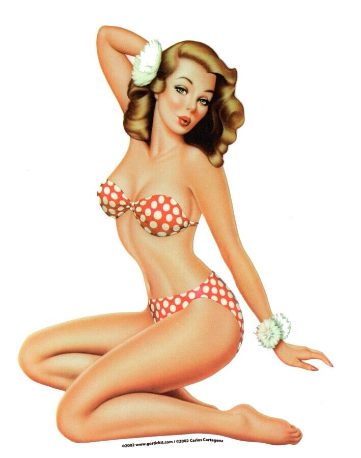 SEXY #VINTAGE #Nostalgic #PINUP GIRL red polka dot #BIKINI SEXY #VINTAGE #Nostalgic #PINUP GIRL red polka dot #BIKINI