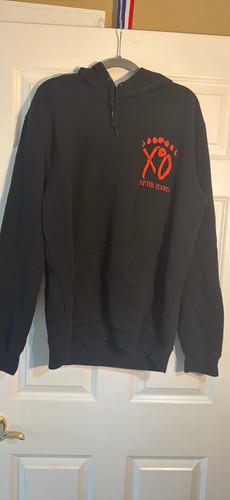 After Hours XO "Psychotic" Adult Pullover Hoodie L Black The Weeknd