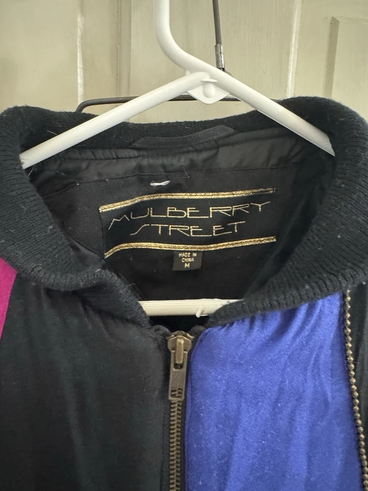 Chaqueta Bomber Mulberry Street Vintage 80’s Mujer Talla Mediana Foto 3 de 4