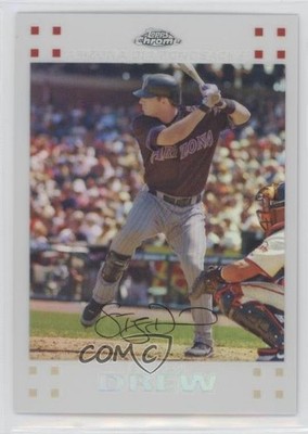 2007 Topps Chrome White Refractor /660 Stephen Drew #112 0l2