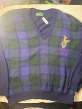 The Scotch House Sweater 100 Lambswool Men  s Size XL V Kneck Long Sleeve