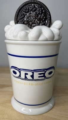 Vintage Original Nabisco Oreo Cookie Jar-America's Favorite Cookie 10 